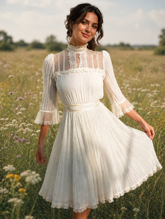 Gunne Sax Dresses & Skirts - Vintage 70s Gunne Sax Dress Prairie Fairycore Cottagcore Midi Boho Dress